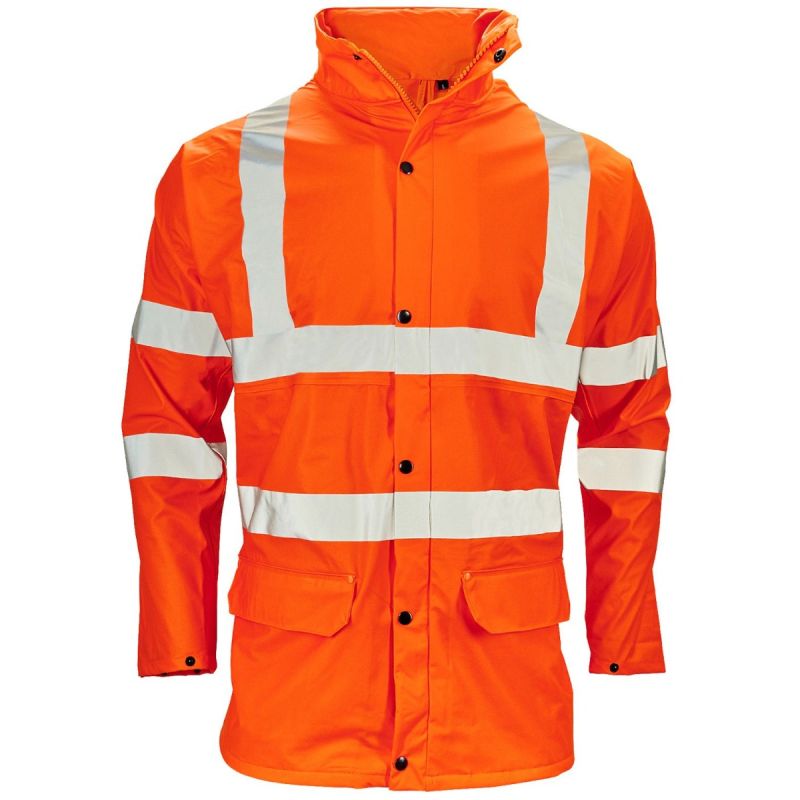 Storm-Flex Hi Vis Orange PU Jacket: 1828