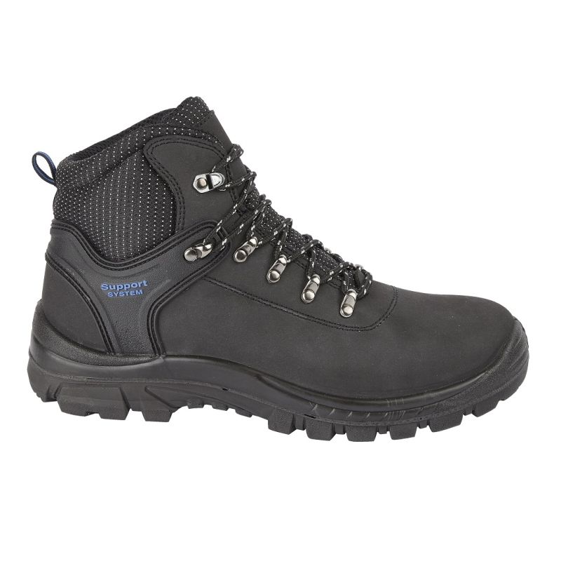 Himalayan Black Leather Safety Hiker With Steel Toecap and Midsole: 2601