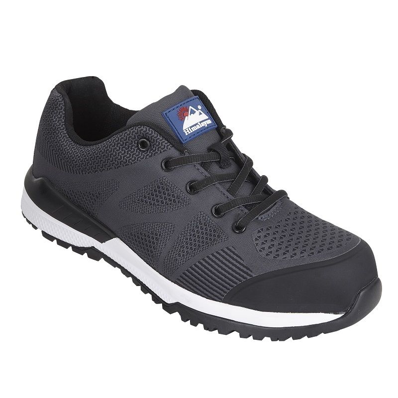 Himalayan Black Bounce Mesh Safety Trainer with Metal Free Toecap and Midsole: 4314