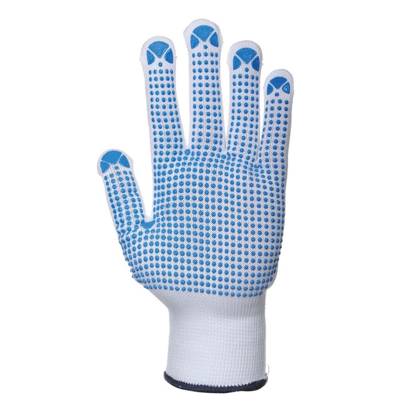 Blue PVC Dot Glove
