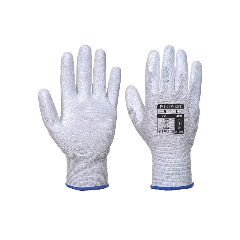 Antistatic PU Palm Glove: A199