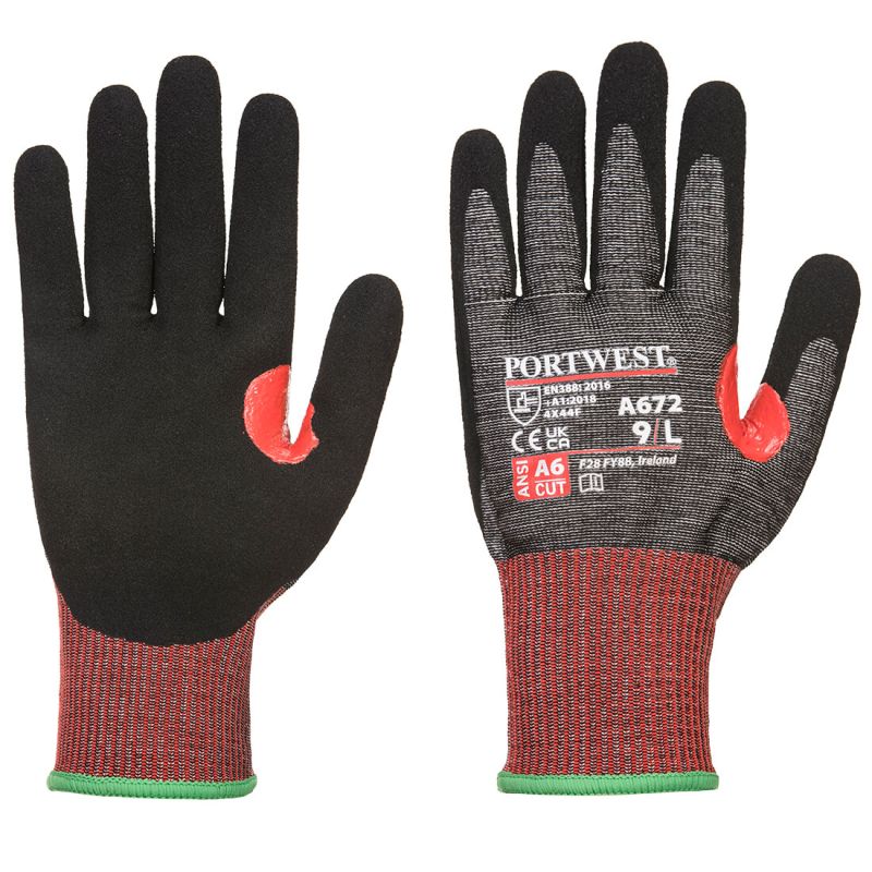 Portwest CS Cut F Nitrile Glove: A672