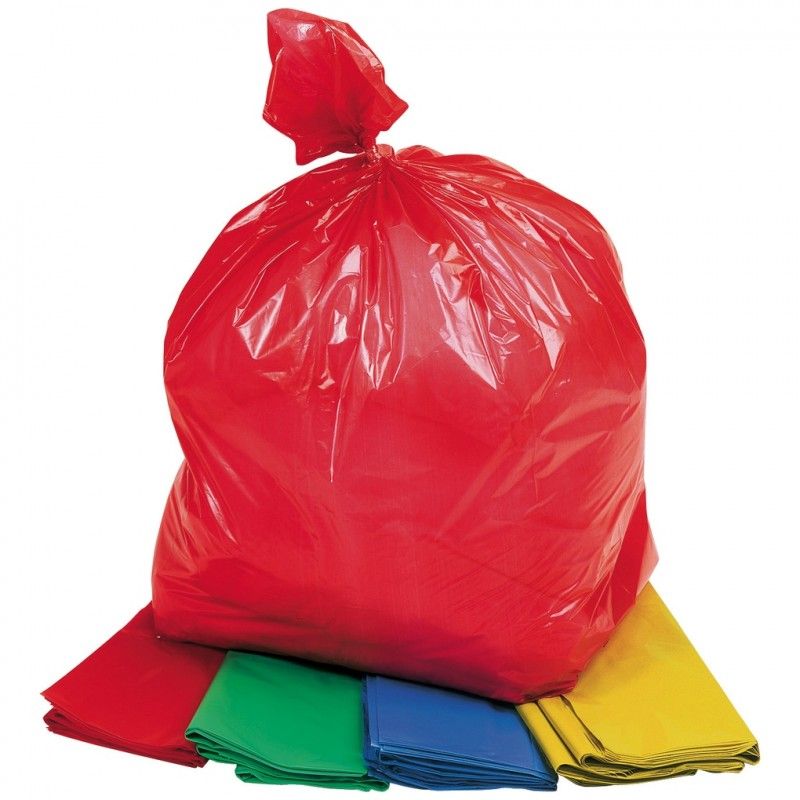 Coloured Bin Bags: 160gm: 18”x29”x39”: CM160