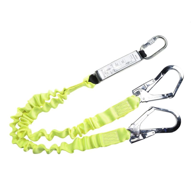 FP52 - Double Lanyard Elasticated With Shock Absorber