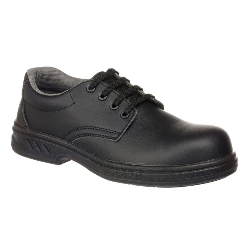Portwest Laced Safety Shoe Vegan friendly Black: FW80