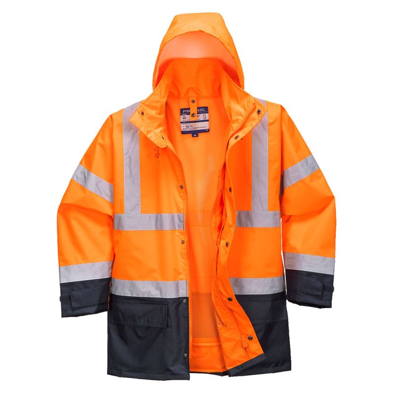 High Vis 2 Tone Orange Jacket: S467 
