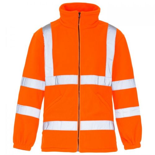 3808 - Supertouch Hi Vis Orange Fleece Jacket