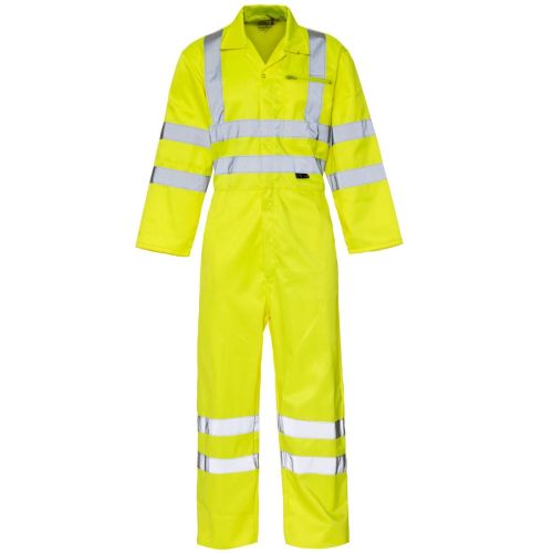3844 - Supertouch Hi Vis Yellow Coverall