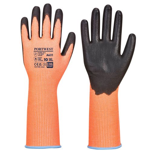 A631 - Portwest Vis-Tex Cut D Glove Long Cuff