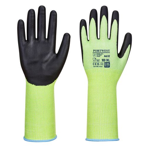 A632 - Portwest Green Cut Glove Long Cuff