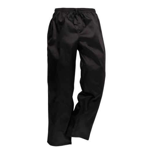 C070 - Portwest Drawstring Chef's Trousers Black