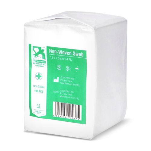CM0454 - Medical Gauze Swabs 7.5 x 7.5cm Non-Sterile (100)