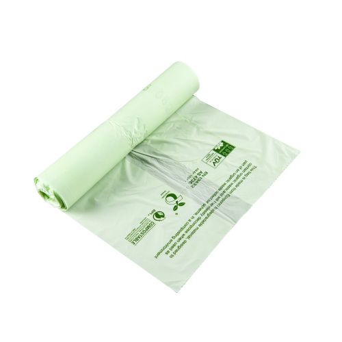 CM617 - Compostable Food Waste Liner 80L Green