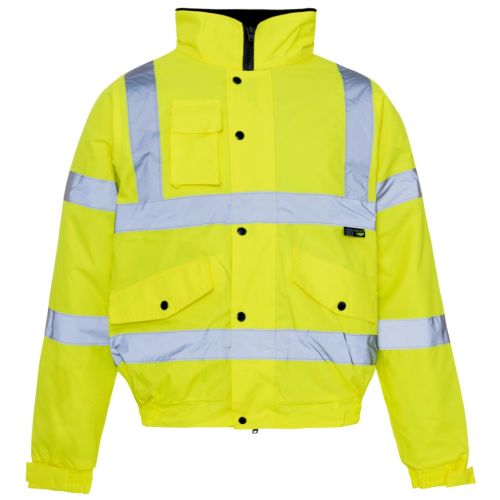 JY3B - High Vis Saturn Yellow Bomber Traffic Jacket