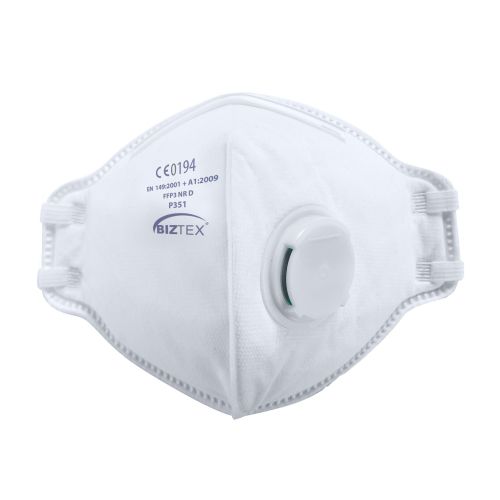 P351 - FFP3 Valved Dolomite Fold Flat Mask (per 20)