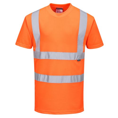 RT23 - Portwest High Vis Orange RIS3279 Rail Tee shirt