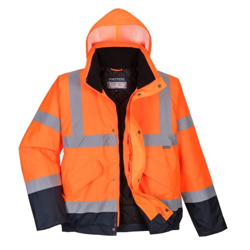 S266 - Hi-Vis Contrast Winter Bomber Jacket