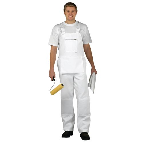 S810 - White Bolton Bib & Brace