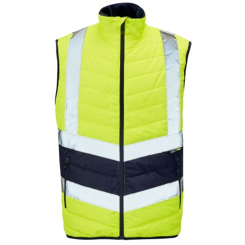 SHV-102 - Supertouch High Vis 2 Tone Puffer Bodywarmer