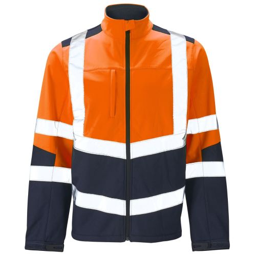 SHV-105 - Supertouch High Vis Two Tone Softshell Jacket