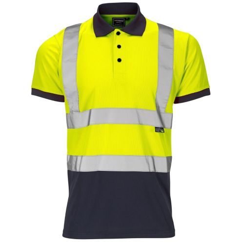 SHV-30S49 - Supertouch Hi-Vis 2 Tone Yellow Polo Shirt