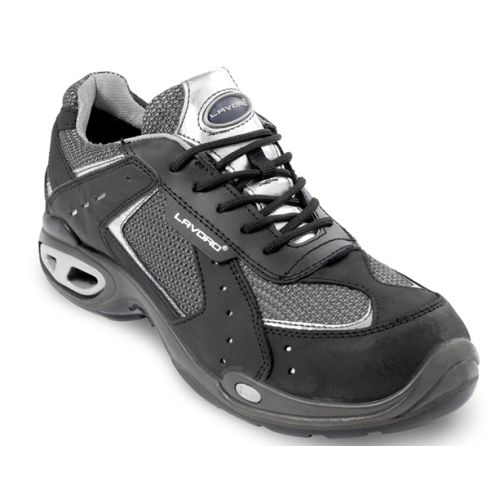 1276.70 - CLEARANCE - Lavoro Silver Indy Black Safety Trainer