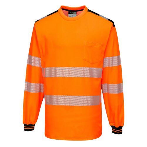 T185 - Hi Vis Teeshirt Long Sleeve