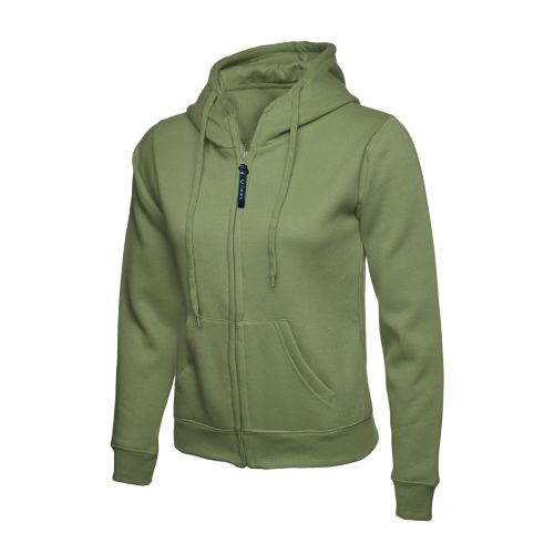UC505 - Uneek Ladies Classic Full Zip Hooded Sweatshirt