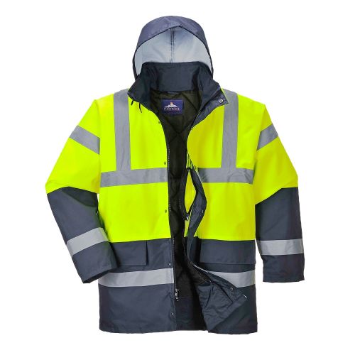 S466 - High Vis 2 Tone Yellow Traffic Jacket