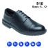 Toesavers Black Leather Formal Safety Shoe: 910