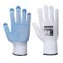 Blue PVC Dot Glove (12 Pair pack): A110