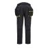 DX4 Detachable Holster Pocket Softshell Trousers Black: DX450