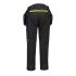 DX4 Detachable Holster Pocket Softshell Trousers Black: DX450