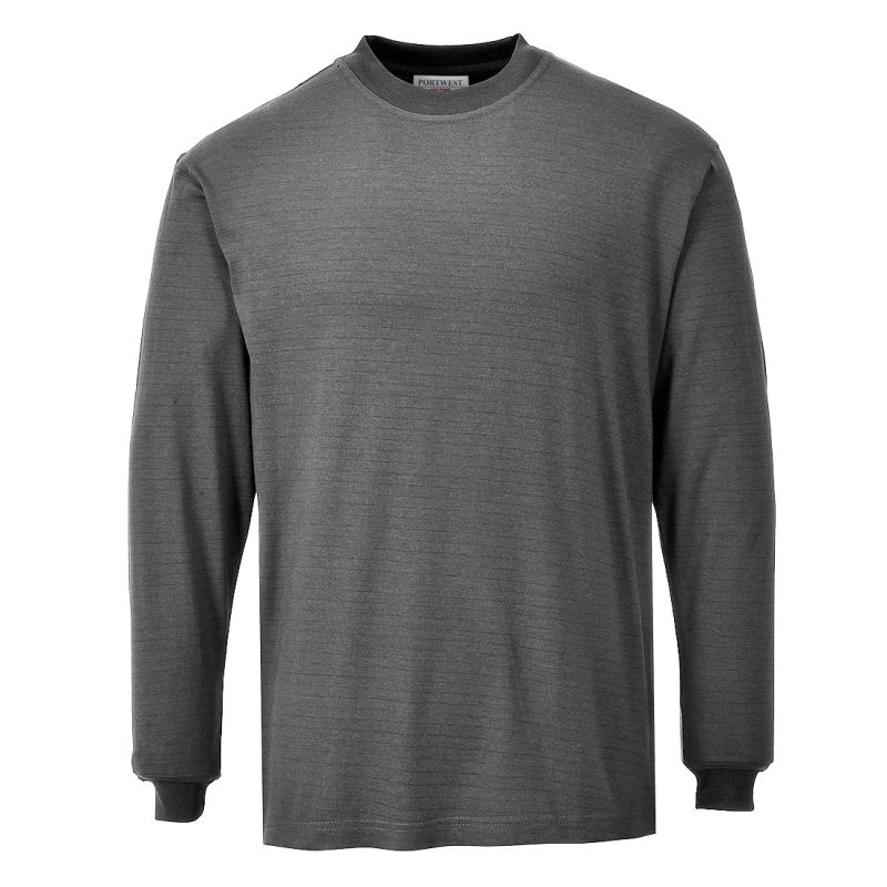 Flame-Resistant Anti-Static Long Sleeve Teeshirt: FR11