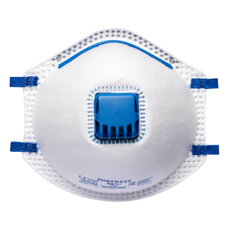 Respirator Dust Mask: P201 FFP2 Valved (10 masks)