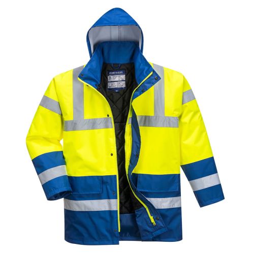 S466 - High Vis 2 Tone Yellow Traffic Jacket