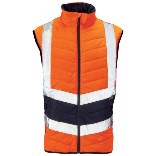 SHV-102 - Supertouch High Vis 2 Tone Puffer Bodywarmer
