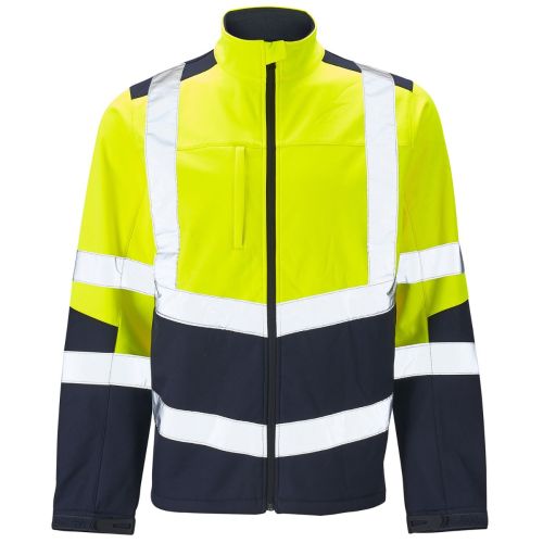 SHV-105 - Supertouch High Vis Two Tone Softshell Jacket