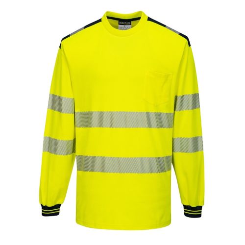 T185 - Hi Vis Teeshirt Long Sleeve