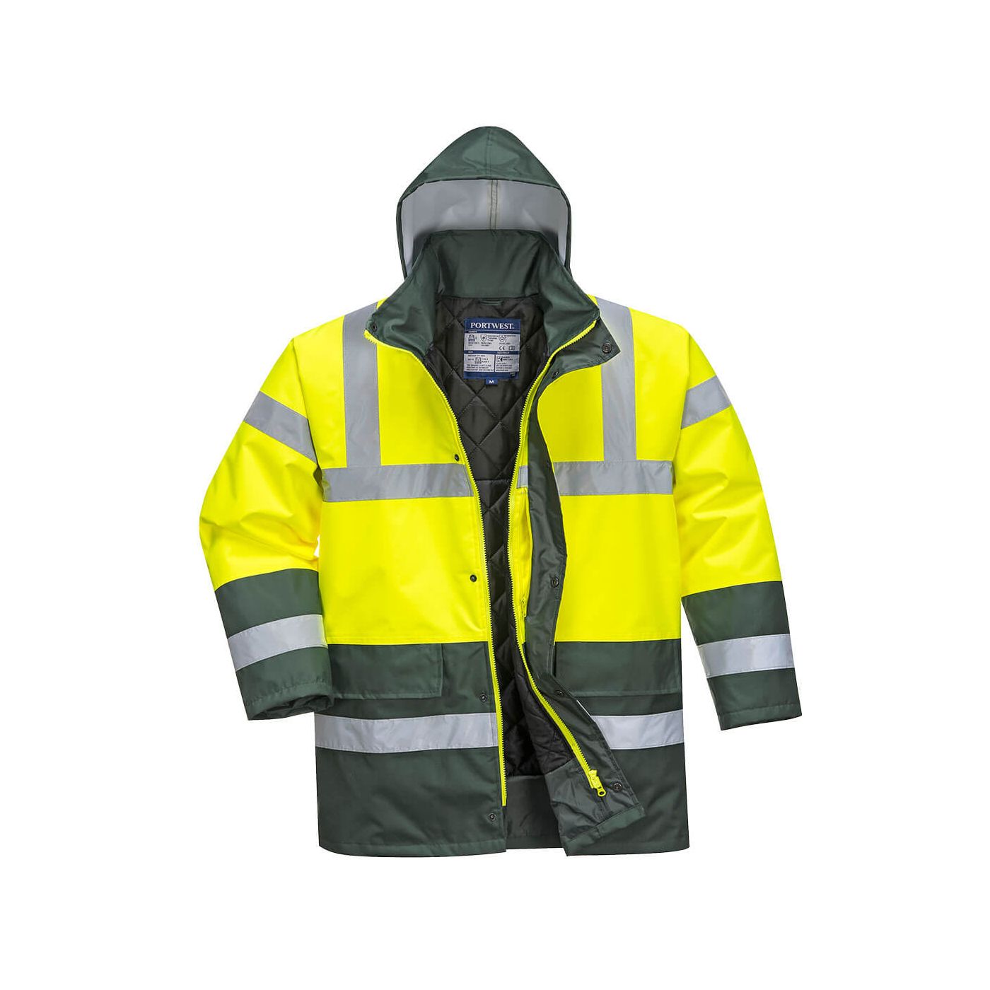 S466 - High Vis 2 Tone Yellow Traffic Jacket
