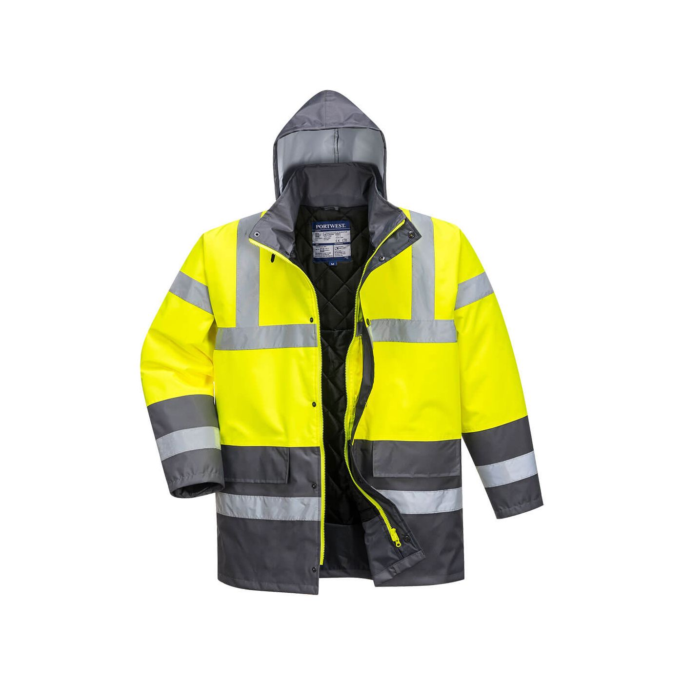S466 - High Vis 2 Tone Yellow Traffic Jacket