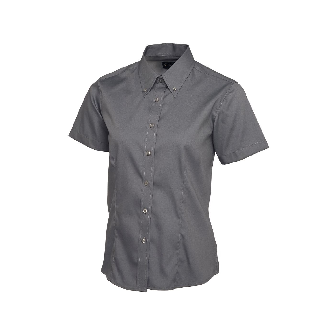 UC704 - Uneek Ladies Pinpoint Oxford Half Sleeve Shirt