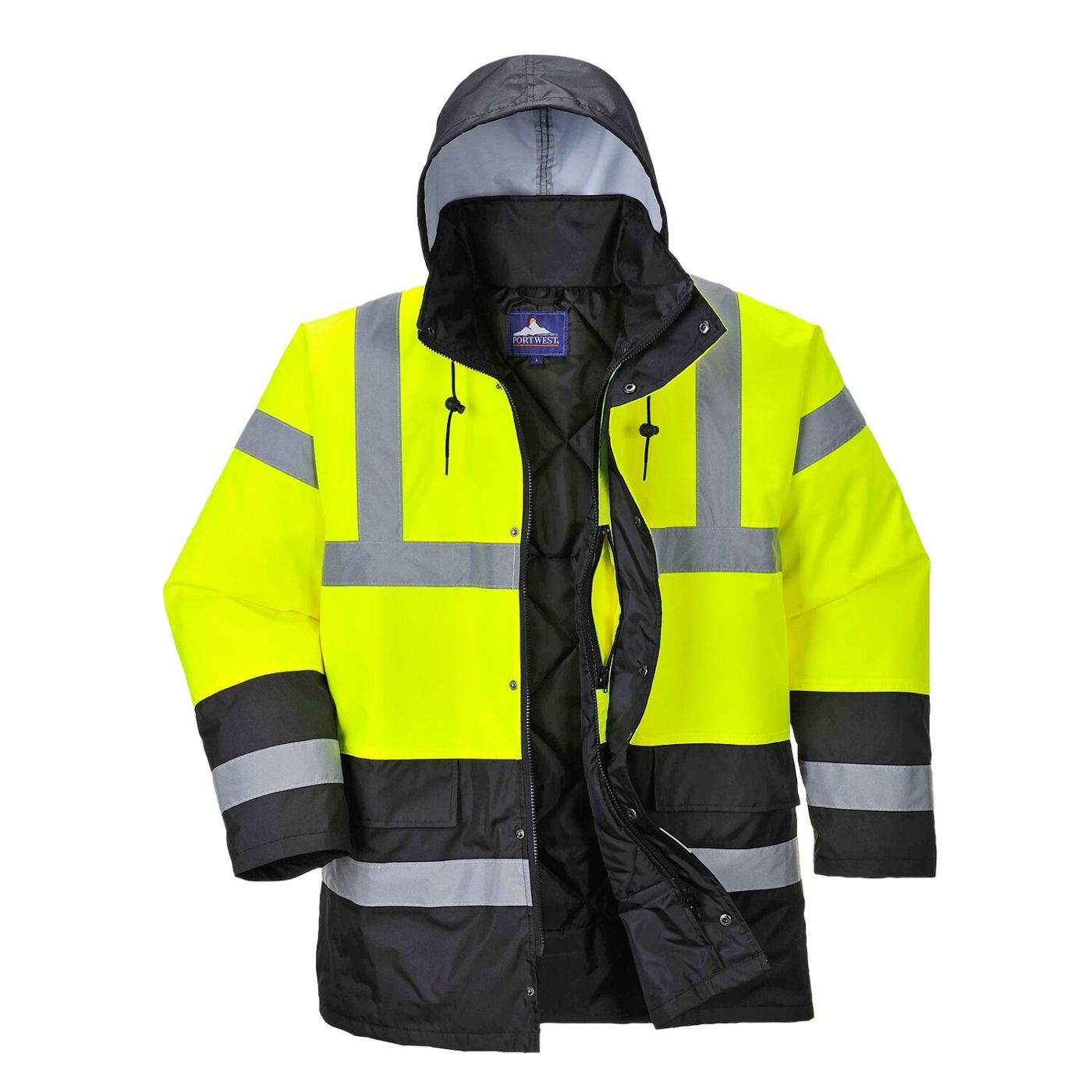 S466 - High Vis 2 Tone Yellow Traffic Jacket