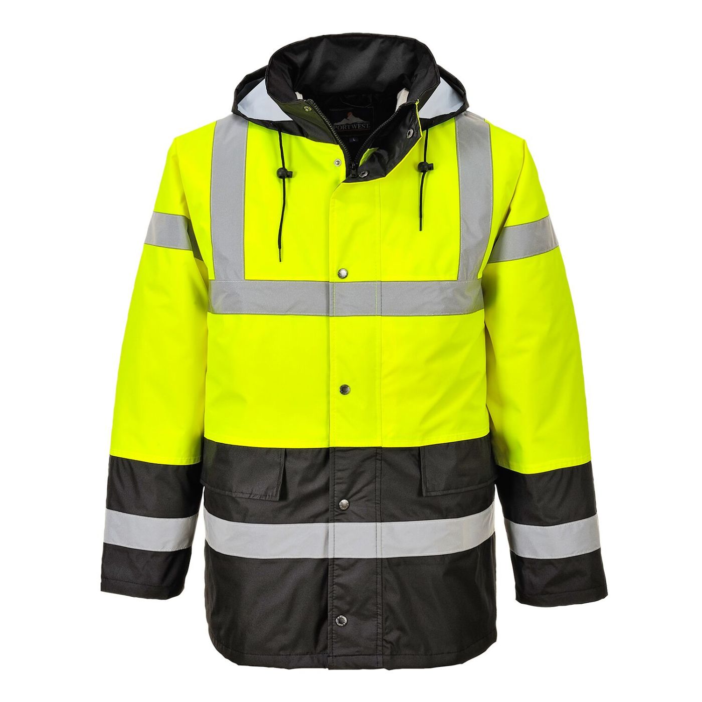 S466 - High Vis 2 Tone Yellow Traffic Jacket
