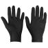 1277 - Supertouch Black Disposable Nitrile Diamond Grip Gloves (1000)