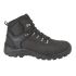 2601 - Himalayan Black Leather Safety Hiker With Steel Toecap and Midsole