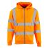 319 - Hi Vis Zipped Hooded Sweatshirt