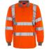 35E - Supertouch High Vis Bird Eye Long Sleeve Polo Shirt