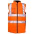 3678 High Vis Orange Reversible Bodywarmer