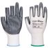 A311 Grip 13 Nitrile 3 Fingerless Glove (Pk 12) White/Grey